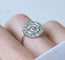 Bague 52.5 Art Déco - Bague cible ronde en or blanc et platine, diamants 58 Facettes