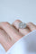 Bague 52.5 Art Déco - Bague cible ronde en or blanc et platine, diamants 58 Facettes