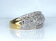 Bague 57 Bague jonc bandeau en or jaune 18 carats et diamants 58 Facettes AB624