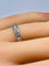 Bague 49 Demi-alliance - Bague en or blanc 18 carats et diamants 58 Facettes AB635