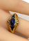 Bague 54 Bague Art déco en or jaune 18 carats avec saphirs 58 Facettes AB666