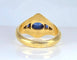 Bague 54 Bague Art déco en or jaune 18 carats avec saphirs 58 Facettes AB666