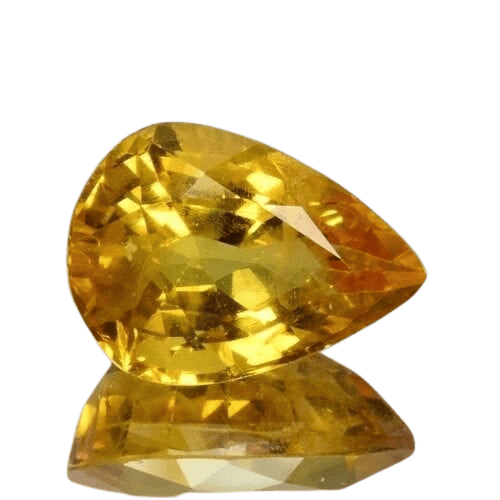 Gemstone Saphir jaune poire 2,82 ct 58 Facettes 353