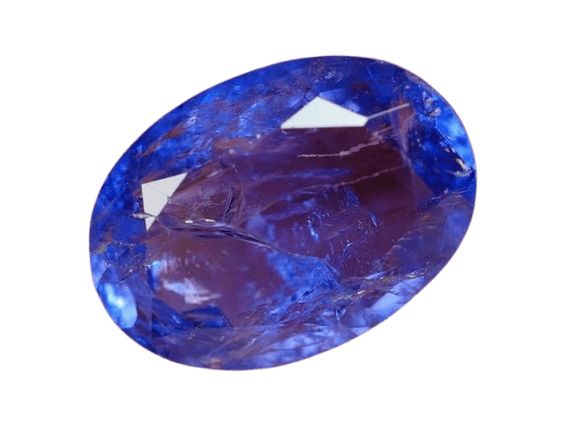 Gemstone Tanzanite naturelle ovale 3,95 ct 58 Facettes 343
