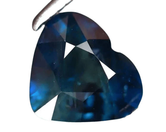Gemstone Saphir bleu ovale chauffé 1,52 ct 58 Facettes 296