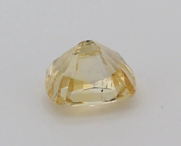 Gemstone Saphir jaune non chauffé 1,12 ct avec certificat CGL 58 Facettes 156