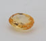 Gemstone Saphir jaune naturel non chauffé 0,94 ct, taille ovale 58 Facettes 157