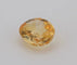 Gemstone Saphir jaune naturel non chauffé 0,94 ct, taille ovale 58 Facettes 157