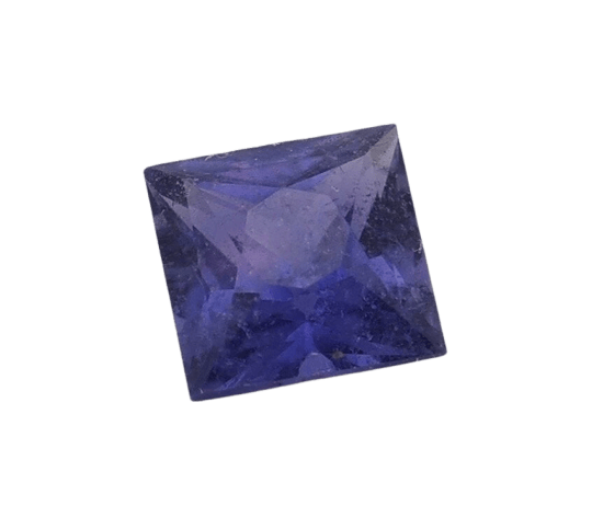 Gemstone Saphir violet naturel 0,52 ct taille carré 58 Facettes 159