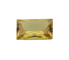 Gemstone Saphir jaune non chauffé 0,47 ct taille rectangle 58 Facettes 158