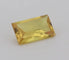 Gemstone Saphir jaune non chauffé 0,47 ct taille rectangle 58 Facettes 158