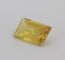 Gemstone Saphir jaune non chauffé 0,47 ct taille rectangle 58 Facettes 158