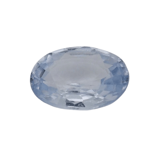 Gemstone Saphir bleu naturel chauffé 1,01 ct, taille ovale 58 Facettes 108