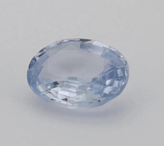 Gemstone Saphir bleu naturel chauffé 1,01 ct, taille ovale 58 Facettes 108
