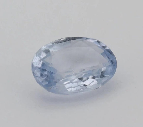Gemstone Saphir bleu naturel chauffé 1,01 ct, taille ovale 58 Facettes 108