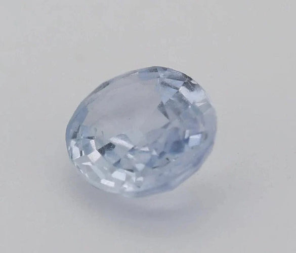 Gemstone Saphir bleu naturel chauffé 1,01 ct, taille ovale 58 Facettes 108
