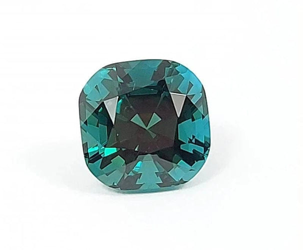 Gemstone Tourmaline sarcelle rare - Pierre taille coussin 1,55 ct 58 Facettes 67