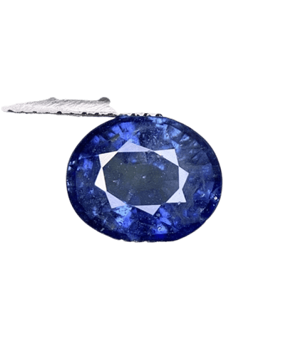 Gemstone Saphir bleu ovale 2,22 ct non chauffé, certificat AIG 58 Facettes 495