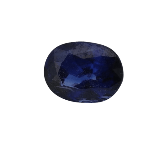 Gemstone Certificat - Saphir bleu naturel ovale 0,81 ct non chauffé 58 Facettes 457