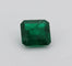 Gemstone Émeraude naturelle carrée 1,69 ct du Brésil, certificat GRS 58 Facettes 468
