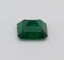 Gemstone Émeraude naturelle carrée 1,69 ct du Brésil, certificat GRS 58 Facettes 468