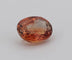Gemstone Saphir padparadscha naturel ovale 0,46 ct avec certificat 58 Facettes 445
