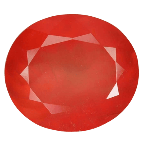 Gemstone Rhodochrosite - Pierre ovale naturelle 7,51 ct certifiée GIA 58 Facettes 500