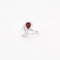 Bague 55 Bague en or blanc 18 ct avec diamants et rubis 58 Facettes