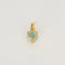 Pendentif Pendentif en or jaune 18 carats et topaze bleue 58 Facettes