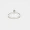 Bague 54 Bague solitaire en or blanc 18 carats avec diamant 0,20 ct 58 Facettes