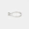 Bague 54 Bague solitaire en or blanc 18 carats avec diamant 0,20 ct 58 Facettes