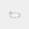 Bague 54 Bague solitaire en or blanc 18 carats avec diamant 0,20 ct 58 Facettes