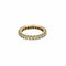 Bague 54 Alliance américaine - Bague en or jaune 18 carats et diamants 58 Facettes