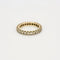 Bague 54 Alliance américaine - Bague en or jaune 18 carats et diamants 58 Facettes