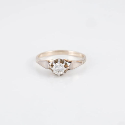 Bague 54 Solitaire - Bague en platine et diamant 0,30 ct 58 Facettes
