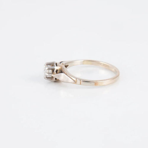 Bague 54 Solitaire - Bague en platine et diamant 0,30 ct 58 Facettes