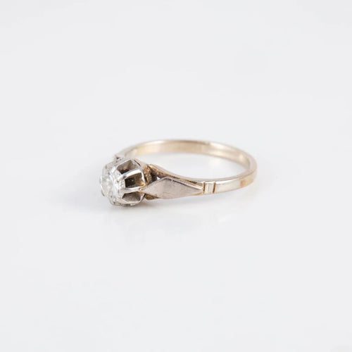 Bague 54 Solitaire - Bague en platine et diamant 0,30 ct 58 Facettes