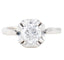 Bague 52 Bague solitaire en platine et or 750/950 avec diamant 0,90 ct 58 Facettes