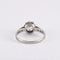 Bague 55 Solitaire - Bague en platine avec diamants taille ancienne 58 Facettes