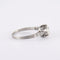 Bague 55 Solitaire - Bague en platine avec diamants taille ancienne 58 Facettes
