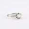 Bague 55 Solitaire - Bague en platine avec diamants taille ancienne 58 Facettes