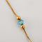 Collier Pendentif croix en or jaune 750/1000 avec topaze et chaîne 58 Facettes
