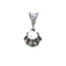 Pendentif Pendentif en platine avec diamant 0,45 ct et diamants 58 Facettes