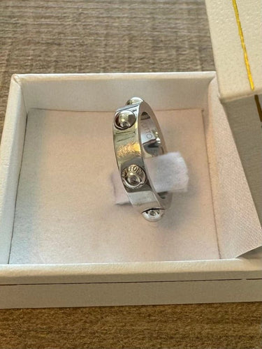 Bague 53 Louis Vuitton Clous - Bague en or blanc 58 Facettes