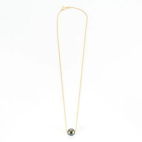 Collier Collier - Perle de Tahiti sur chaîne en or jaune 750 58 Facettes