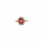 Bague 56 Bague ancienne en or 750 et platine, rubellite et diamants 58 Facettes
