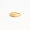 Bague 51 Bague jonc en or jaune 750 pavée de diamants 58 Facettes