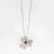 Pendentif Pendentif en or blanc 750 avec rubis et diamants 58 Facettes