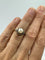 Bague 52 Bague ancienne en or jaune 585 avec perle fine et diamants 58 Facettes
