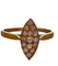 Bague 55 Bague marquise en or jaune 750 et diamants 58 Facettes